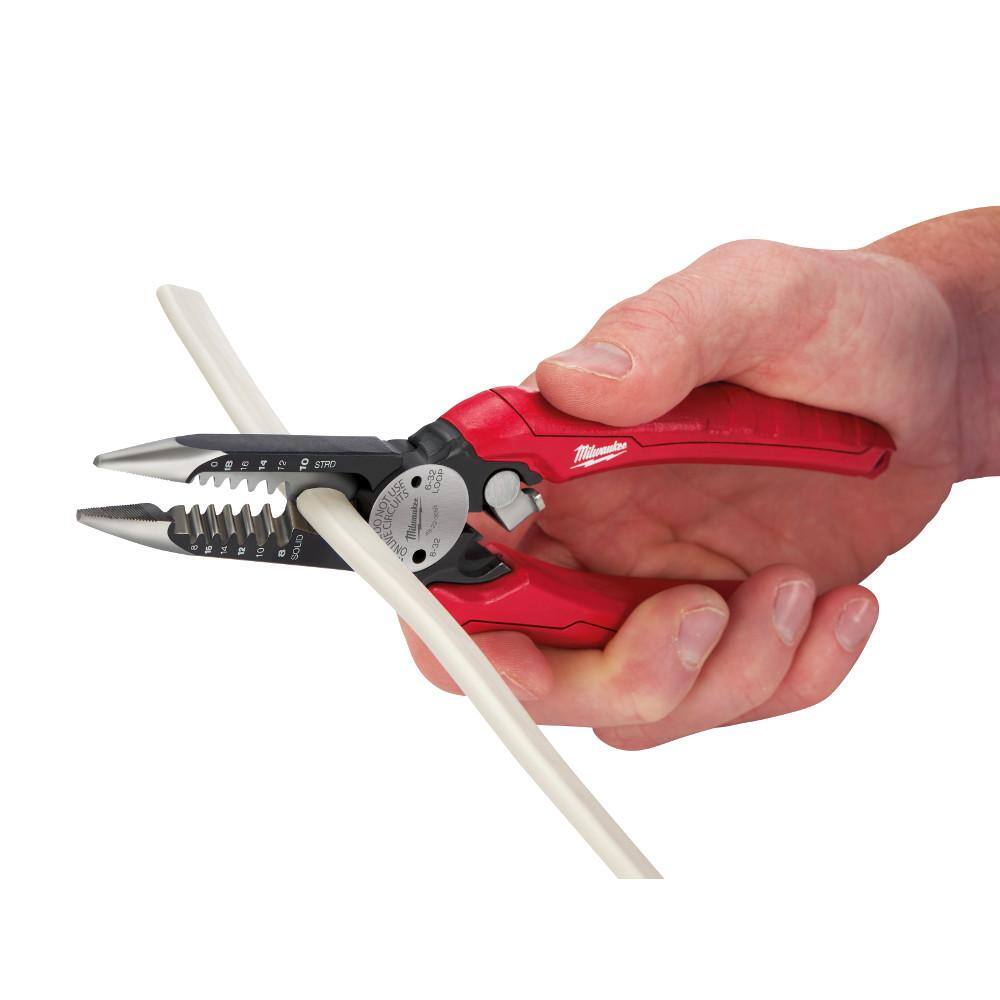 7.75 in. Combination Electricians 6-in-1 Wire Stripper/Cutter Pliers