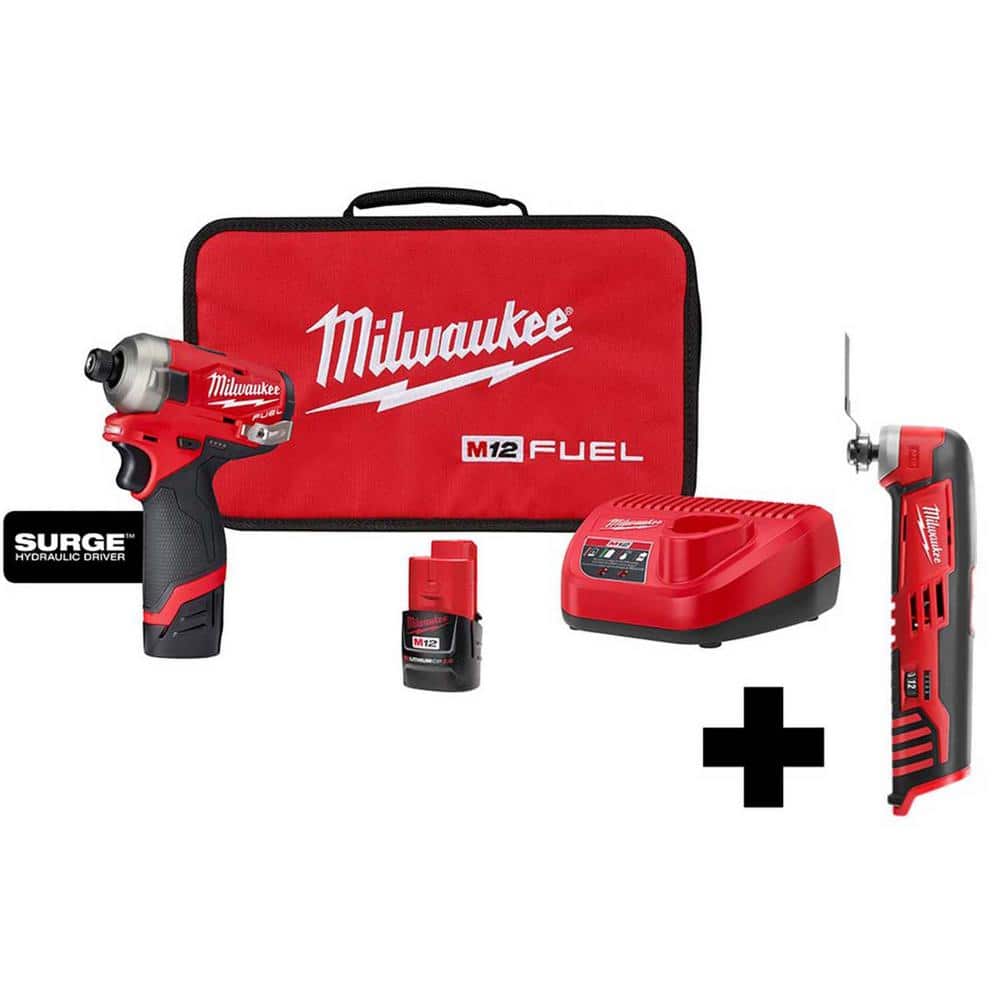 M12 FUEL SURGE 12V Lithium-Ion Brushless Cordless 1/4 in. Hex Impact Driver