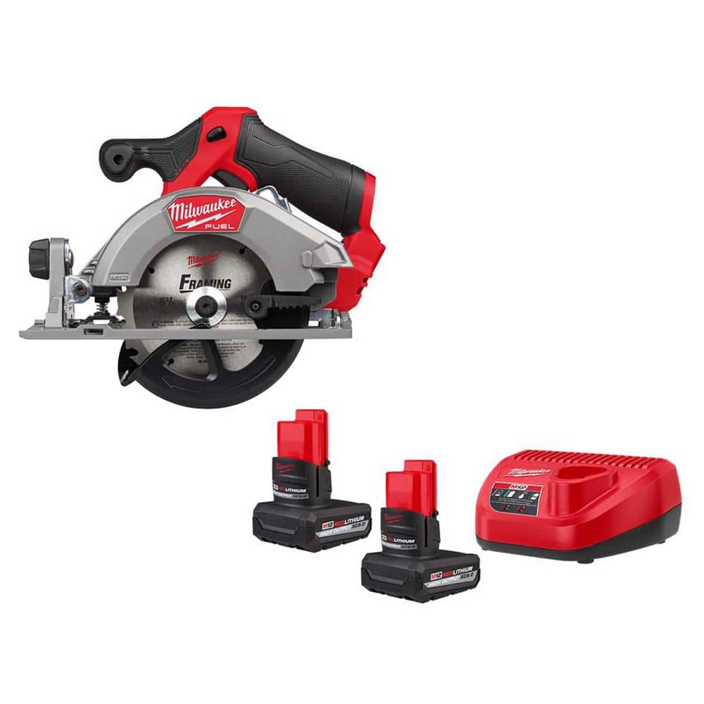 M12 FUEL 12V Lithium-Ion Brushless 5-3/8 in. Cordless Circular Saw with M12 XC