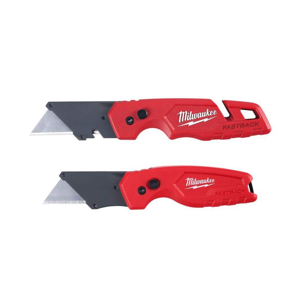 FASTBACK Folding Utility Knife and Compact Folding Utility Knife with Blade