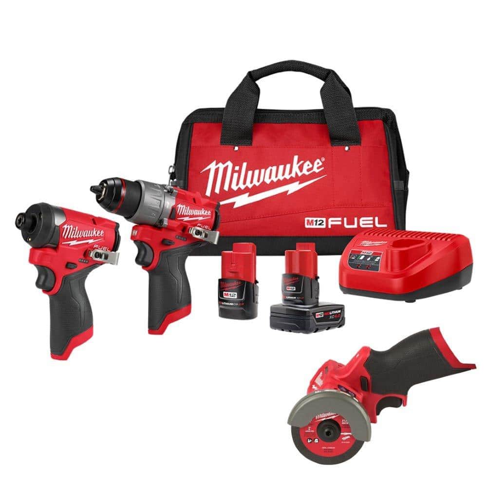 M12 FUEL 12-Volt Lithium-Ion Brushless Cordless Hammer Drill and Impact Driver