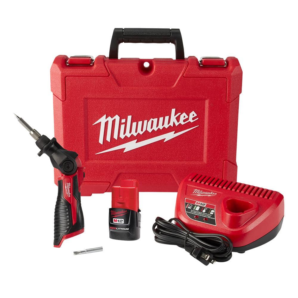 M12 12-Volt Lithium-Ion Cordless Soldering Iron Kit with (1) 1.5Ah Batteries,