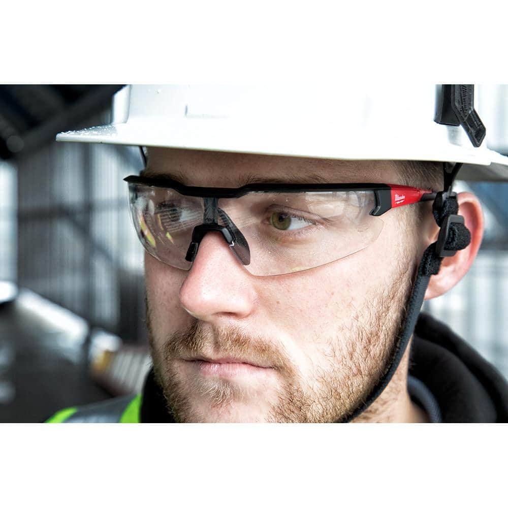 Safety Glasses with Clear Anti-Scratch Lenses (3-Pack)