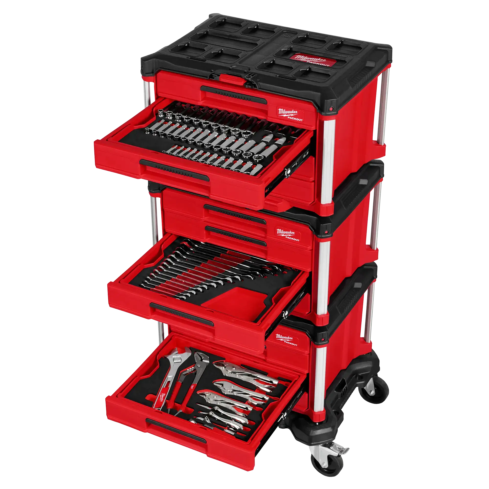 366-Pcs Master Mechanics Hand Tool Set with PACKOUTTM Drawers and Dolly