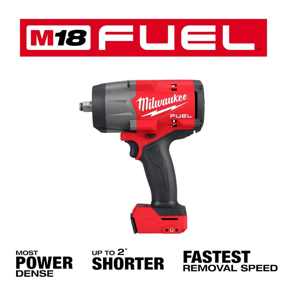 M18 FUEL 18V Lithium-Ion Brushless Cordless 1/2 in. and 3/8 in. Impact Wrench with Friction Ring (2-Tool)
