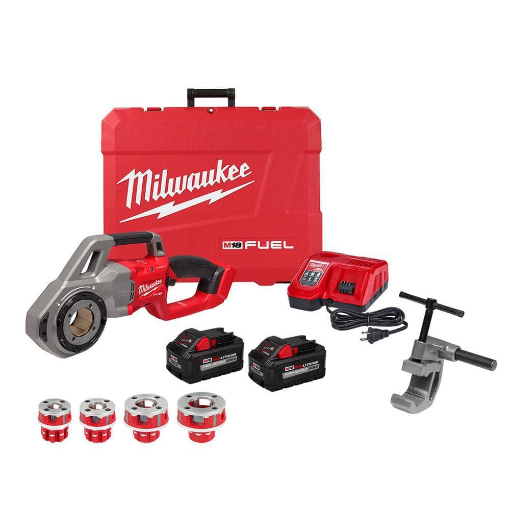 M18 FUEL One-Key Cordless Brushless Compact Pipe Threader Kit W/(2) 8.0Ah
