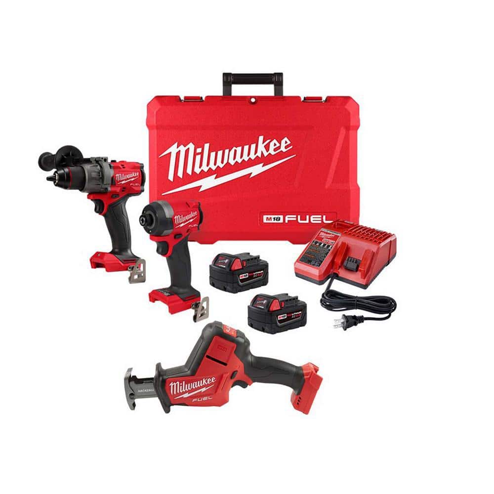 M18 FUEL 18-Volt Lithium-Ion Brushless Cordless Hammer Drill and Impact Driver