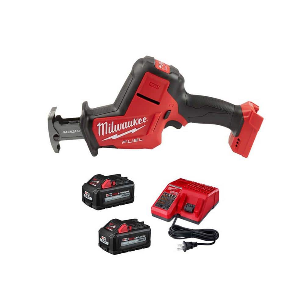 M18 FUEL 18V Lithium-Ion Brushless Cordless HACKZALL Reciprocating Saw w/Two
