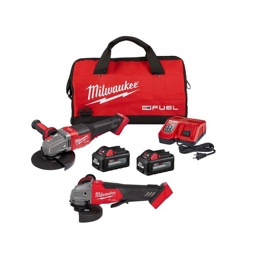 M18 FUEL 18V Lithium-Ion Brushless Cordless 4-1/2 in./6 in. Grinder with Paddle