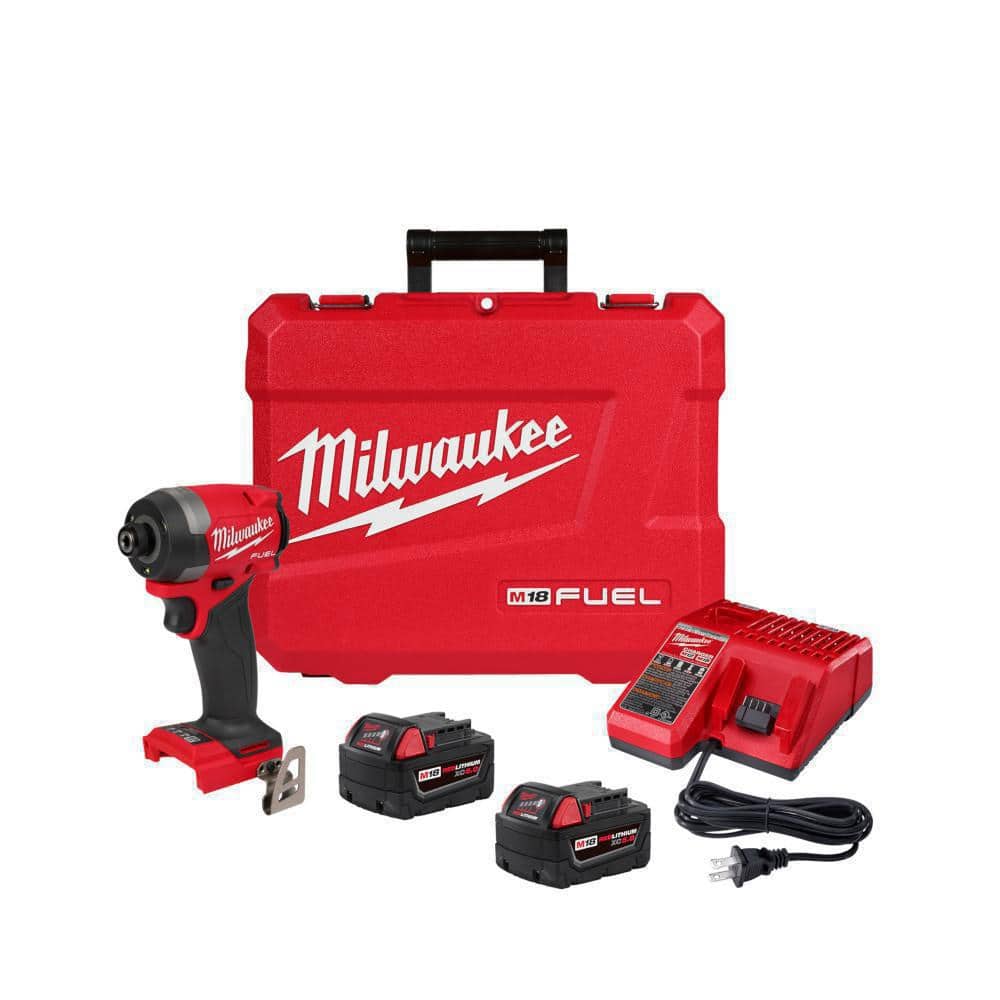 M18 FUEL 18V Lithium-Ion Brushless Cordless 1/4 in. Hex Impact Driver Kit with