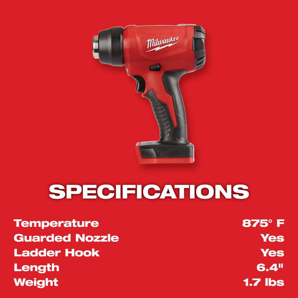 M18 18V Lithium-Ion Cordless Compact Heat Gun (Tool-Only)