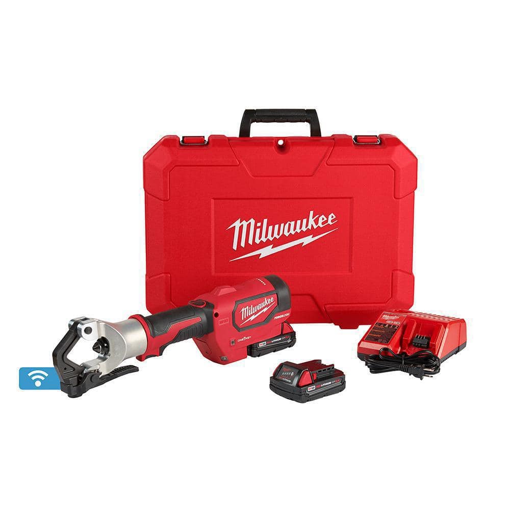 M18 18V Lithium-Ion Cordless FORCE LOGIC 750 MCM Dieless Crimping Tool Kit with
