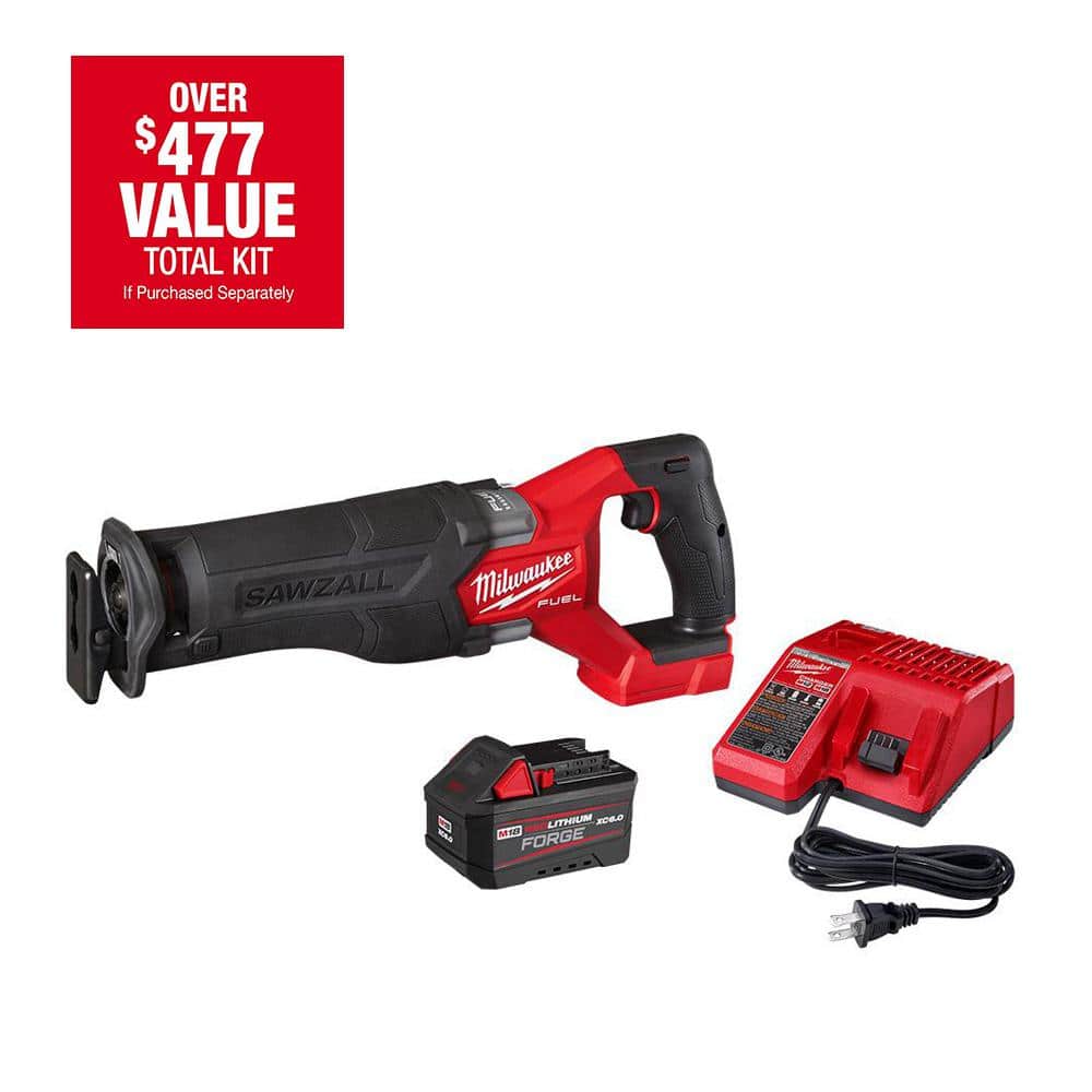 M18 FUEL 18-V Lithium-Ion Brushless Cordless Sawzall Reciprocating Saw Kit with