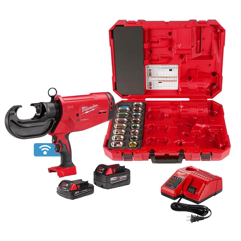 M18 18V Lithium-Ion Cordless FORCE LOGIC 750 MCM Crimper Kit with EXACT #6 750